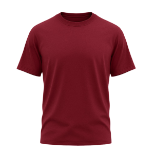 Men’s Premium Cotton Round Neck T-Shirt (Maroon)