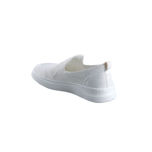 Men’s Breathable Knit Slip-On Walking Shoes (White)